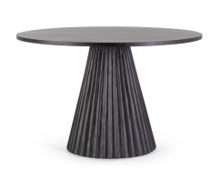 JÍDELNÍ STŮL KULATÝ ČERNÝ 120 CM