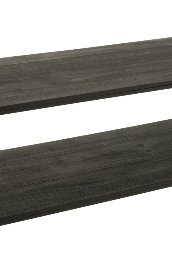 Konzole černá kov / teak
