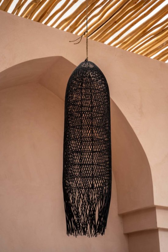 Ratanové stínidlo BLACK L