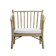 BAMBUSOVÉ KŘESLO  LOUNGE WHITE