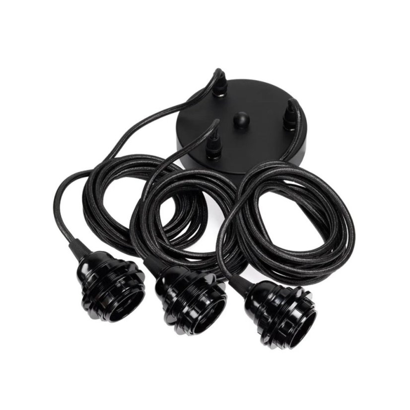 Stropní kabel 3 svítidla BLACK Stropní kabel 3 svítidla BLACK