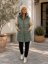 Dlouhá vesta na zip / KHAKI / M