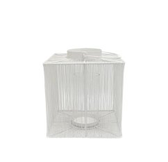 Kovová lucerna WHITE 28 cm