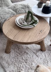 Konferenční jilmový stolek 80 cm