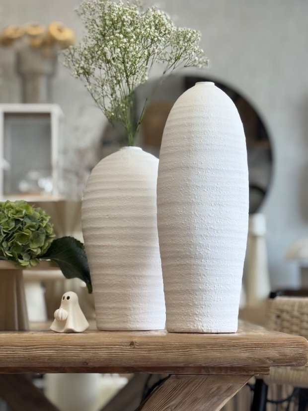 Váza UNIQUE WHITE 46 CM