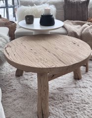 Konferenční jilmový stolek 80 cm