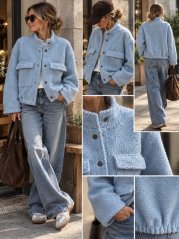 Bunda BLUE bouclé
