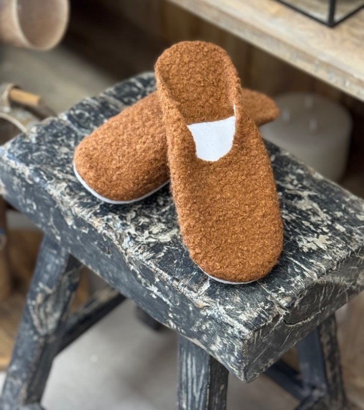 Vlněné SLIP-ON shoes / coffee 38
