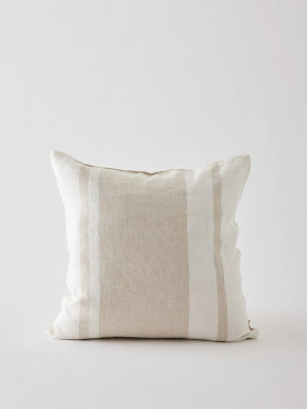 Jules cushion cover 50x50 natural stripe webb 1