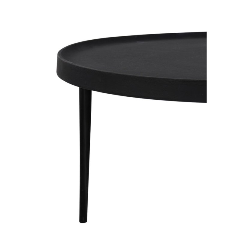 Konferenční stolek UNIQUE BLACK set 2 ks