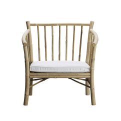 BAMBUSOVÉ KŘESLO  LOUNGE WHITE