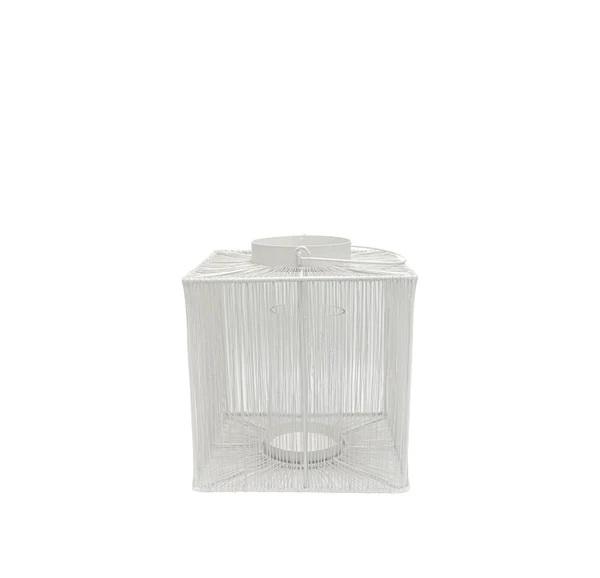 Kovová lucerna WHITE 24 cm