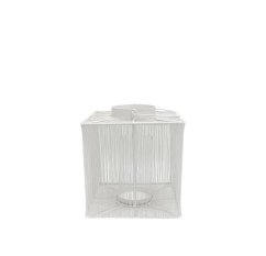 Kovová lucerna WHITE 24 cm
