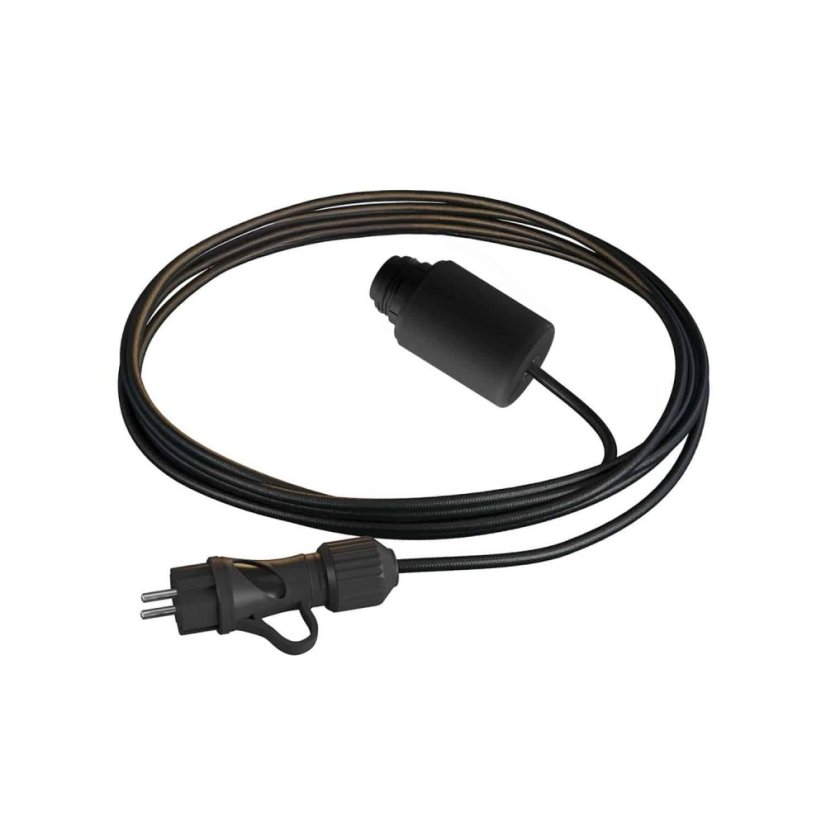 Venkovní textilní kabel BLACK Venkovní textilní kabel BLACK