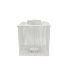 Kovová lucerna WHITE 28 cm