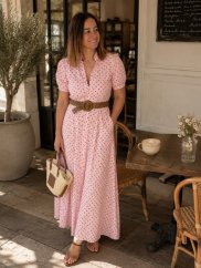 Puntíkaté šaty PINK