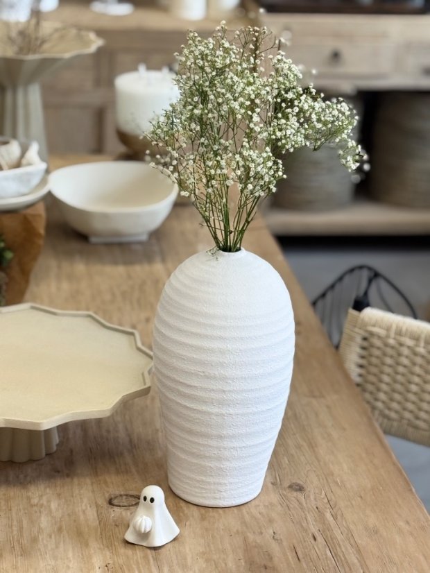 Váza UNIQUE WHITE 36,5 cm