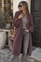 Cardigan MOHÉR skořice